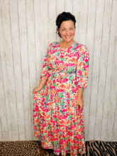 Amanda Pink Floral Dress