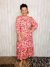 Ruffles & Luxury Dress- Multi Pink