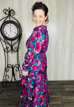 Jamie Smocked Waist Dress- Plum Floral