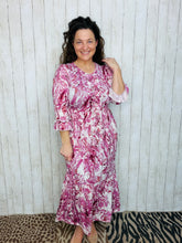 Janice Mauve Swirl Dress