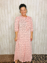 Power On The Day Dress-Pink Polkadot
