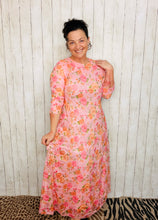 Stunning Pink & Floral Mesh Lace Dress