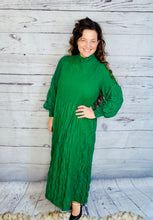 Ruffles & Class Dress- Hunter Green