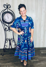 Melissa Mixed Print Dress- Pink Mix or Navy Mix