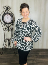 Cozy Black Leopard Top