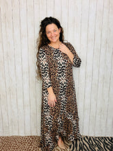 Michella High Low Dress-Classic Leopard