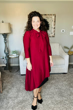 Flash of Style Tunic- Burgundy Honeycomb