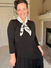 Small Polkadot Scarf-Ivory