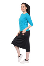 Black Swim Skirt/Exercise Skirt with Leggings