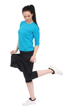 Black Swim Skirt/Exercise Skirt with Leggings