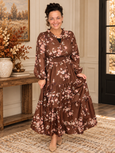 Julia Frilled Floral Dress