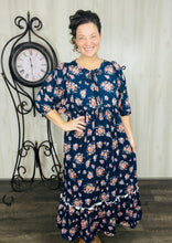 Sabrina Navy & Floral Dress