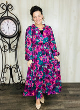Jamie Smocked Waist Dress- Plum Floral