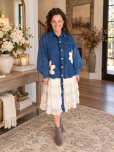 Jean & Lace Shirt Dress