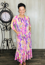 Misty Mutli Colored Button Dress