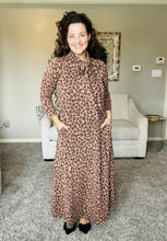Power On The Day Dress- Ribbed Leopard Print