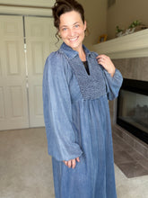 Kristen Smocking & Denim Dress