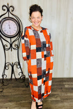 Comfy & Cute Fall Checked Dress