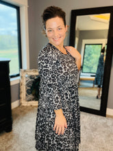 Feminine & Fabulous Gray Animal Print Tunic
