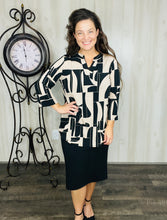 Valarie Black & Taupe Top