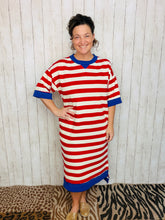 Patriotic Knit Midi Dress