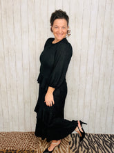 Ruffles & Luxury Dress-Black