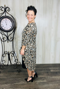 Dramatic High-Low Tunic -Animal Print