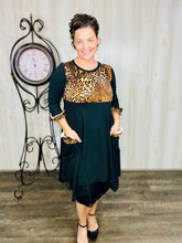 Glorious Black & Leopard Ruffle Tunic (Style 2)