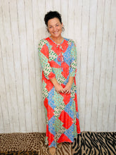 Missy Coral Patchwork Dress