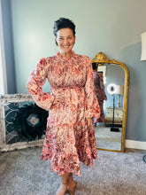 Flouncy Satin Tiered Dress