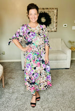 Miss Regina Black & Floral Dress