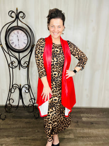 Joy Layering Dress-Leopard