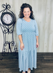 Jenna Denim & Ivory Dress