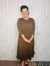 Handkerchief Dress- Brown