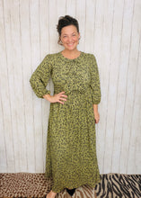 Missy Olive Animal Print Dress