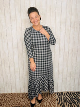 Black & Plaid Dreams Dress