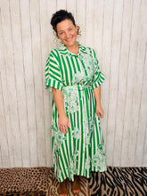 Spring Green Floral Dress