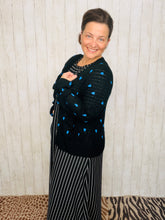 Adorable Hearts Cardigan Sweater- Black or Cream