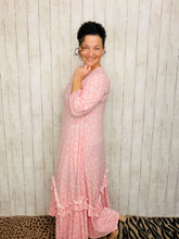 Michella High Low Dress-Pink Paisley