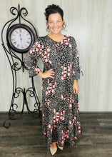 Connie Coral & Leopard Dress