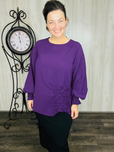 Eggplant Woven Style Blouse