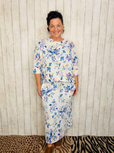 Marissa Ribbed Top- Ivory Floral