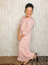 Power On The Day Dress-Pink Polkadot