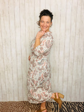 Take On The Day- Ivory Paisley Dress