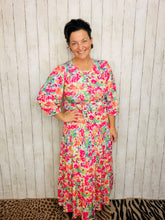 Amanda Pink Floral Dress