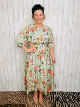 Julia Sage & Floral Midi Dress