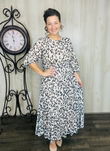 Leopard & Tan Mesh Overlay Dress