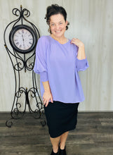 Heather Loose Fit Blouse- Black or Lavender