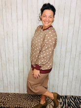 Lana Polkadot Rib Knit Top