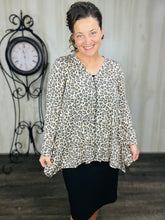 Krista Animal Print Sharkbite Top